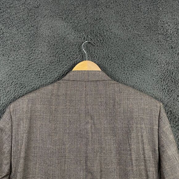 Lauren Ralph Lauren Blazer Mens 44R Brown Plaid Slim Fit Wool Sport Coat Formal - Picture 8 of 11